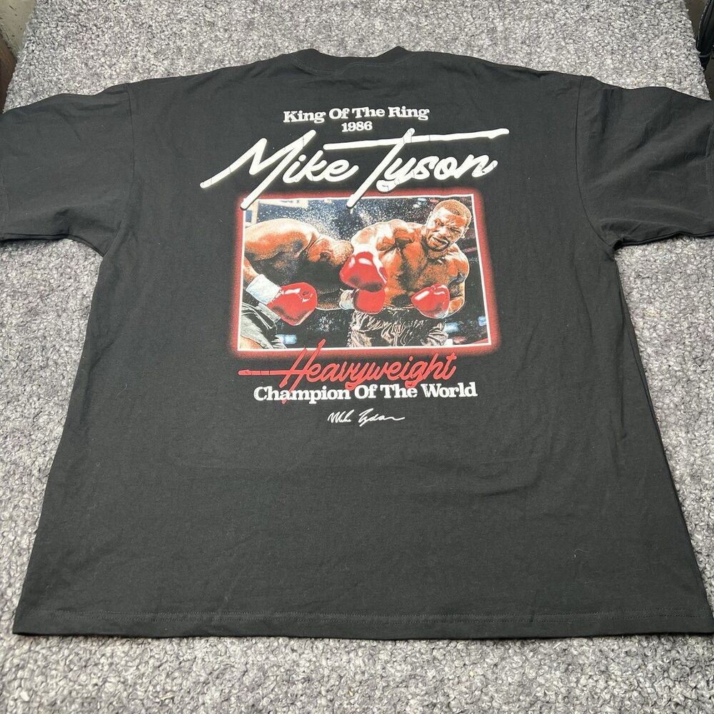 Mike Tyson King Of The Ring 1986 Men's T Shirt Heavyweight Champion Of The World